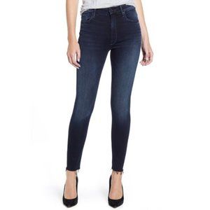 MOTHER Looker High Waist Frayed Ankle Skinny 25-26